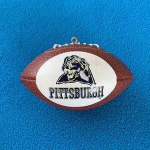 Pittsburgh Football Glass Ornament - Pitt - University of Pittsburgh
